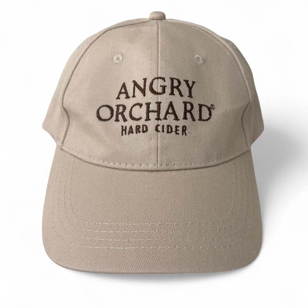 Angry Orchard Hard Cider Tan Embroidered Dad Cap Hat